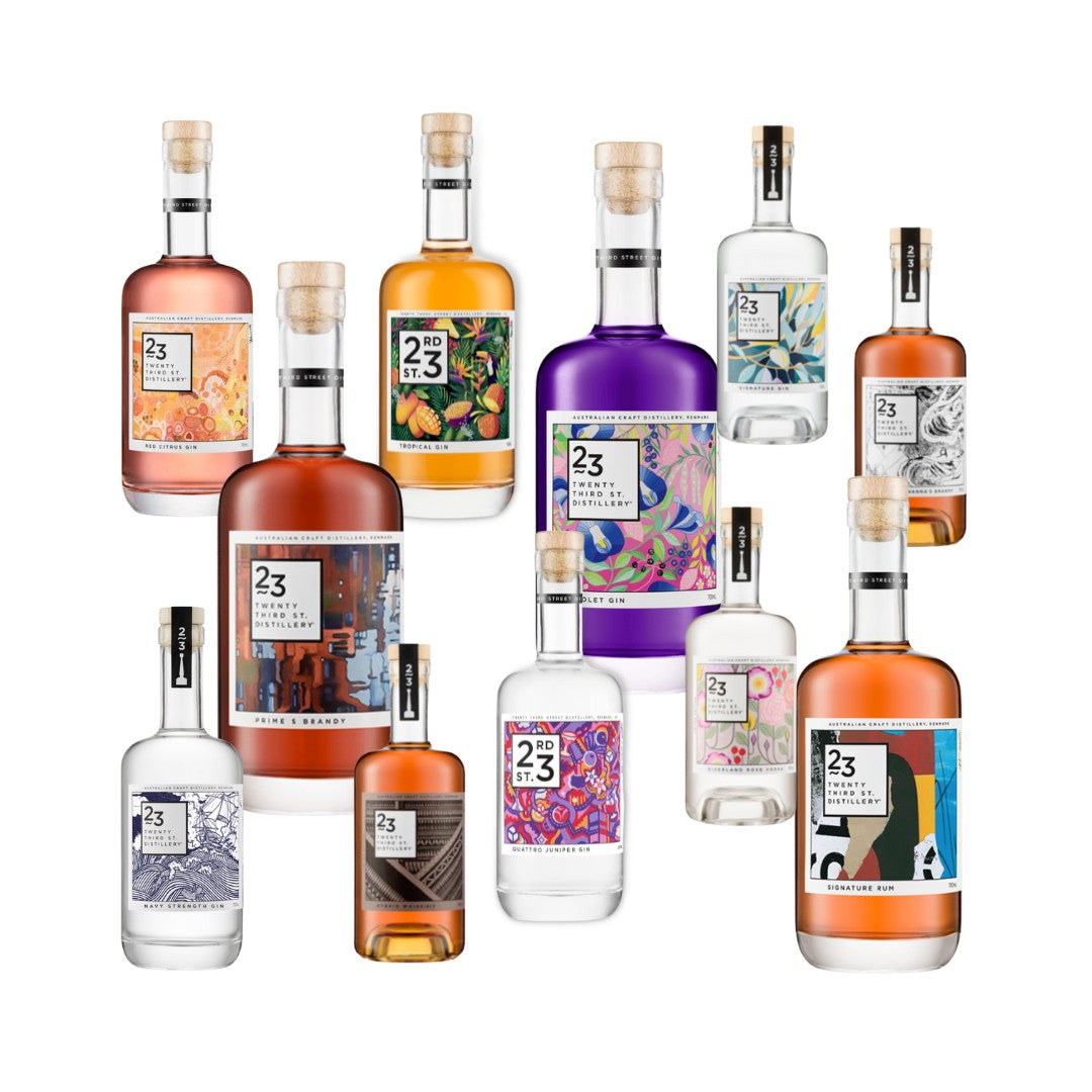 Australian Gin - 23rd Street Quattro Juniper Gin 500ml (ABV 46%)