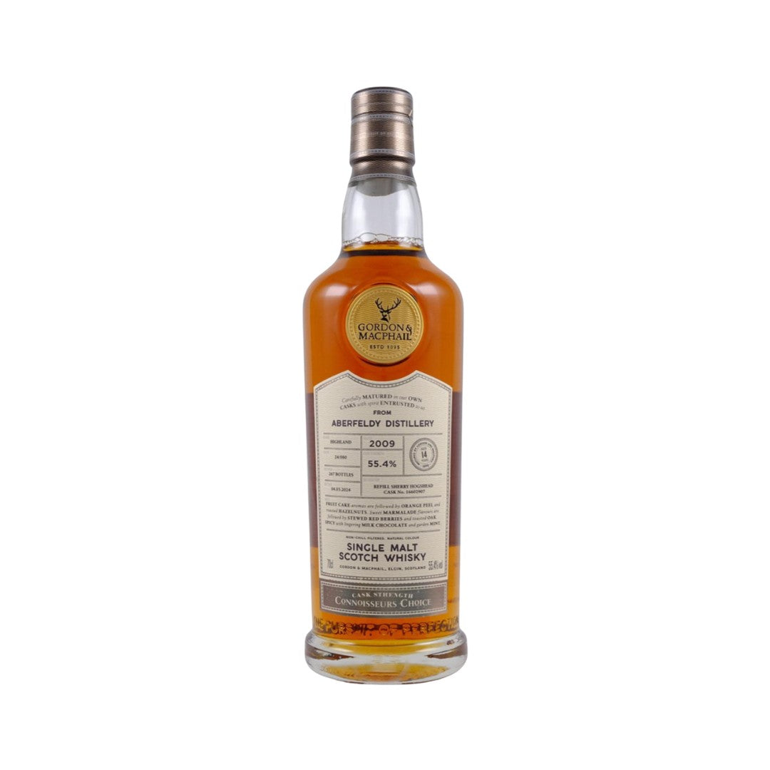 Scotch Whisky - Aberfeldy 2009 14YO Cask Strength (G&M Connoisseurs Choice) Single Malt Scotch Whisky 700ml (ABV 55.4%)