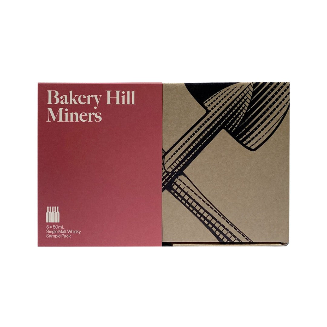 Australian Whisky - Bakery Hill Miners Mini Single Malt Whisky 5 x 50ml Gift Pack