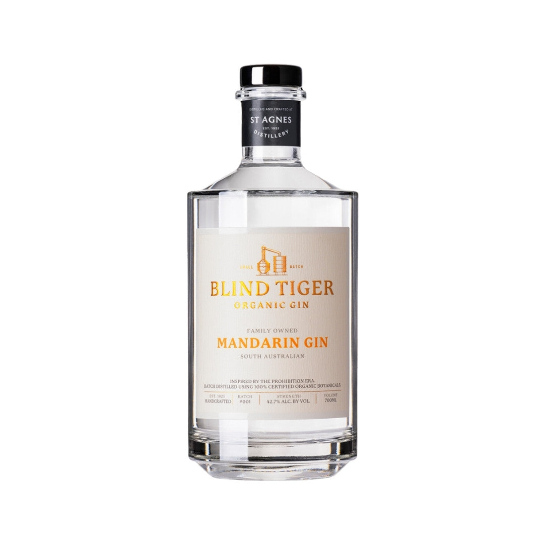 Australian Gin - Blind Tiger Organic Mandarin Gin 700ml (ABV 42%)