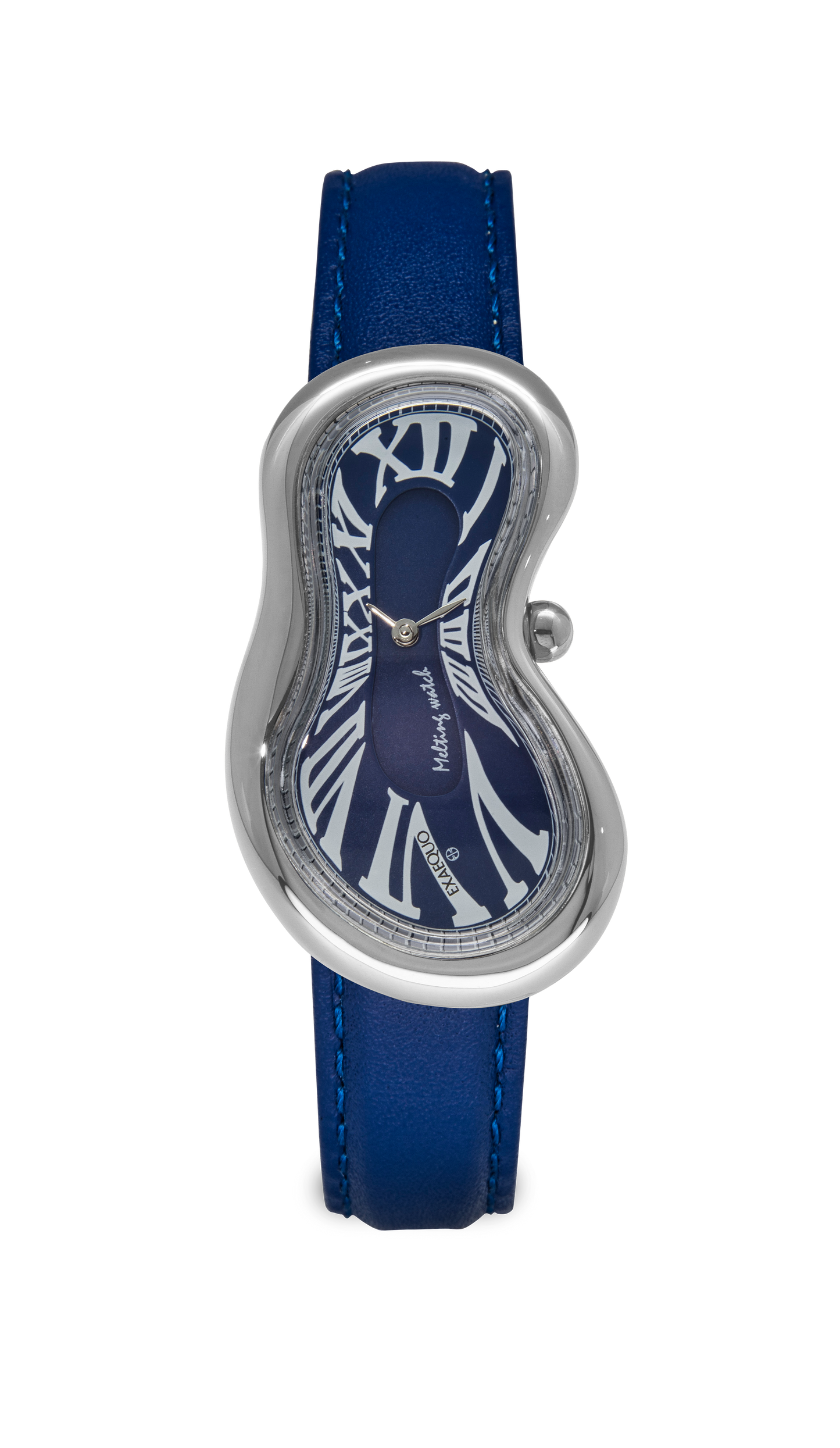 EXAEQUO Melting Watch Silver Blue