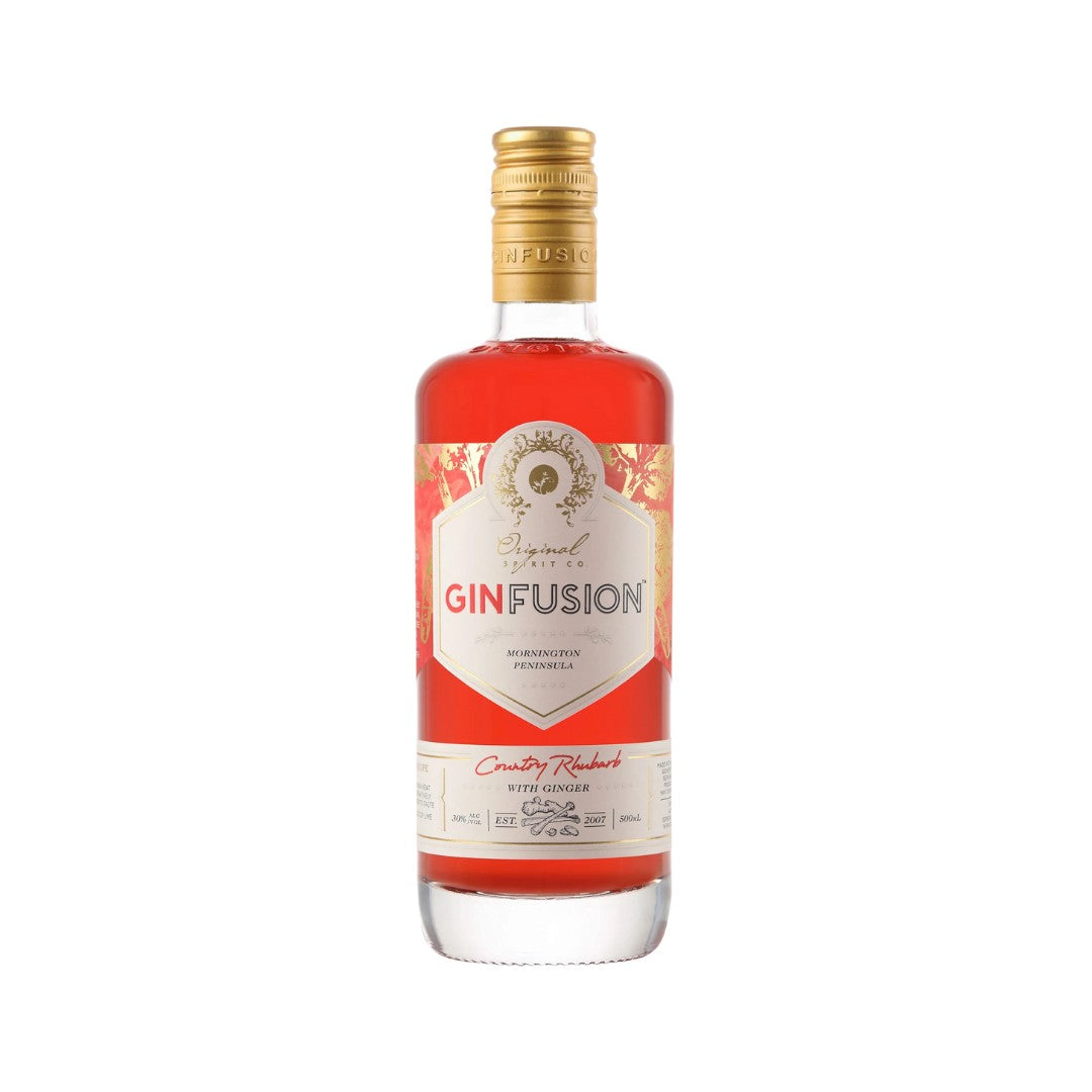 Australian Gin - Ginfusion Country Rhubarb With Ginger 500ml (ABV 30%)