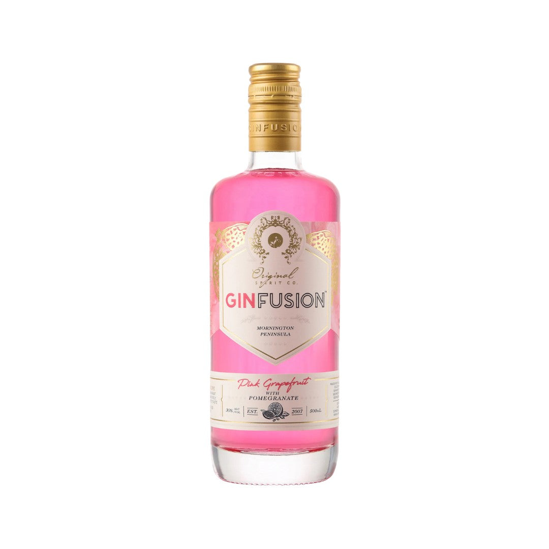 Australian Gin - Ginfusion Pink Grapefruit with Pomegranate 500ml (ABV 30%)