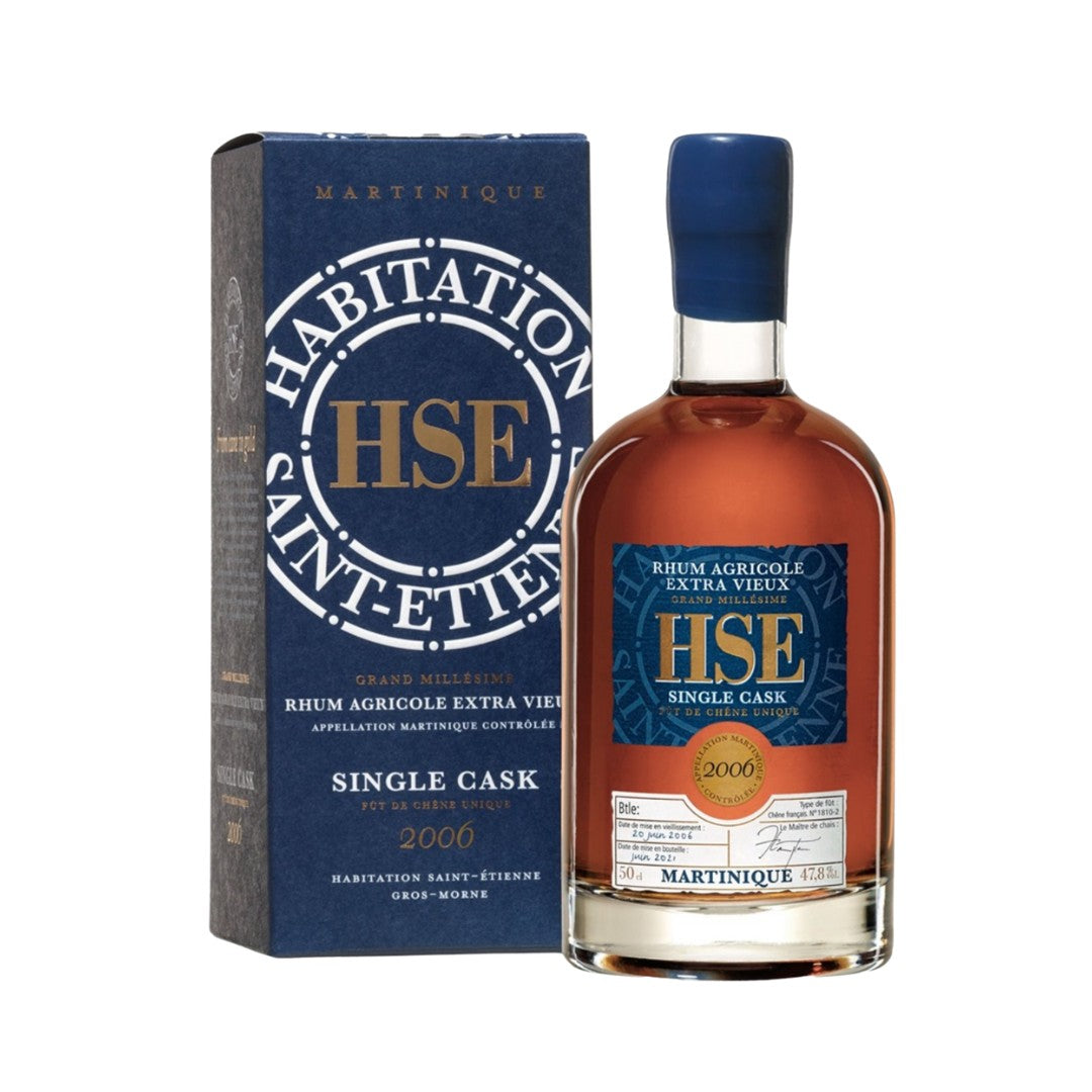 Dark Rum - Habitation St Etienne 2006 Single Cask Rum 500ml (ABV 47%)