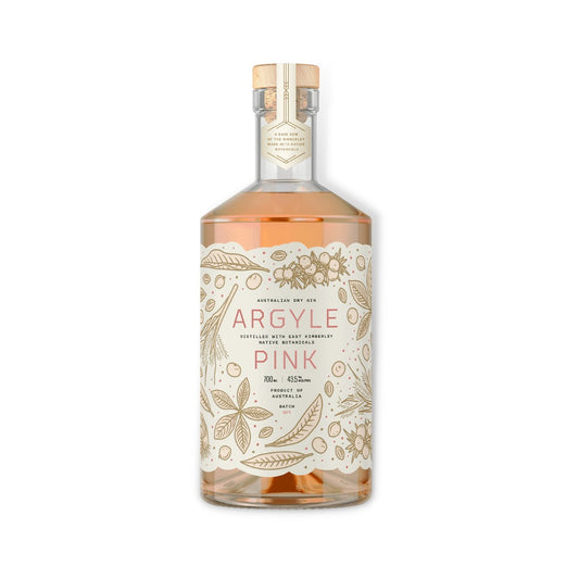 Australian Gin - Hoochery Argyle Pink Native Dry Gin 700ml (ABV 43%)