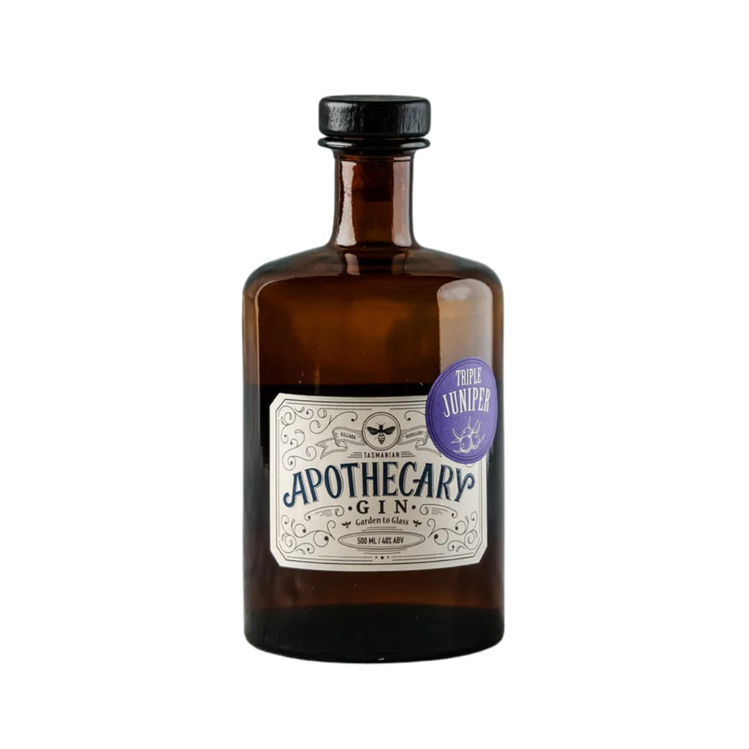 Australian Gin - Killara Triple Juniper Apothecary Gin 500ml (ABV 40%)