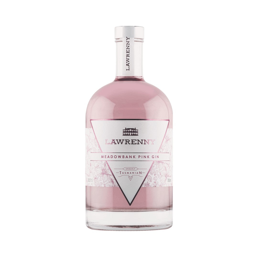 Australian Gin - Lawrenny Meadowbank Pink Gin 700ml (ABV 38%)