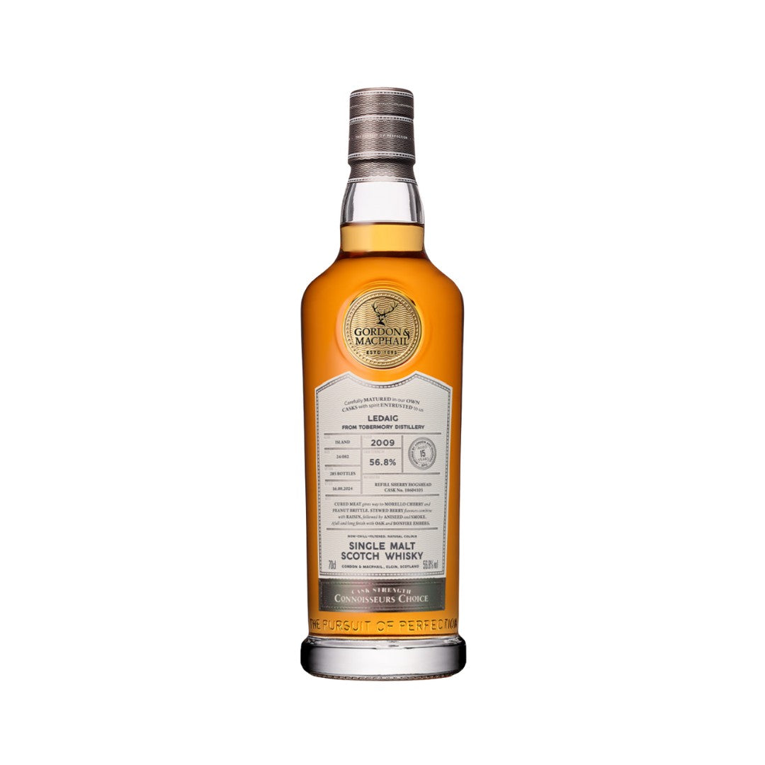 Scotch Whisky - Ledaig 2009 15YO Cask Strength (G&M Connoisseurs Choice) Single Malt Scotch Whisky 700ml (ABV 56.8%)