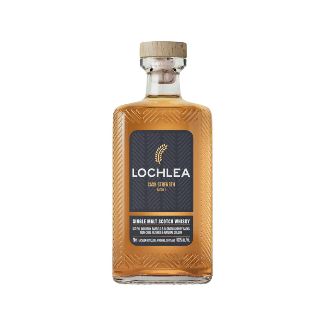 Scotch Whisky - Lochlea Cask Strength (Batch 1) Single Malt Scotch Whisky 700ml (ABV 60%)