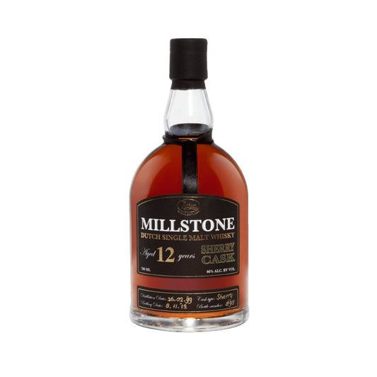 Dutch Whisky - Millstone 12YO Sherry Cask Dutch Single Malt Whisky 700ml (ABV 46%)