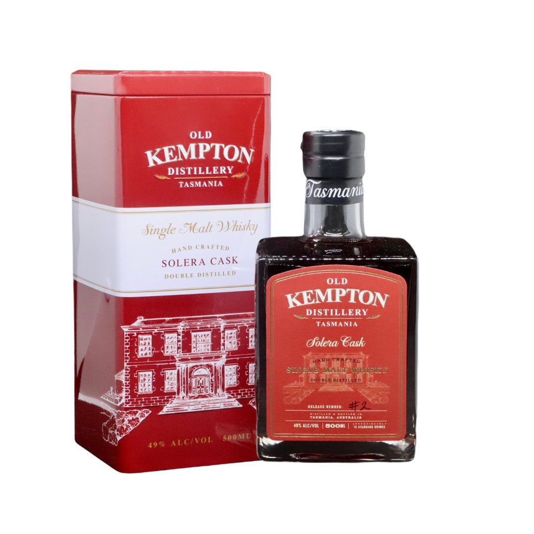 Australian Whisky - Old Kempton Distillery Solera Cask Single Malt Whisky 500ml (ABV 49%)