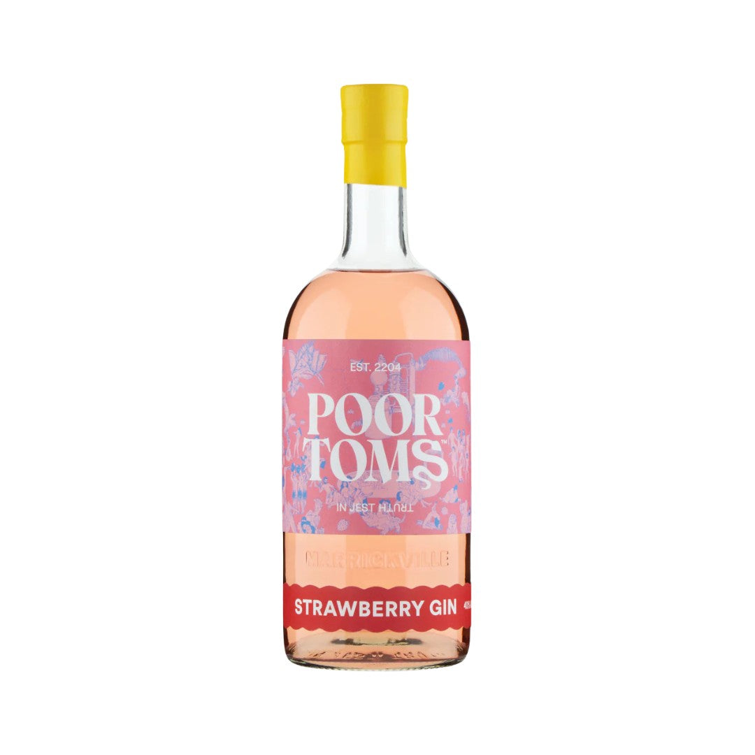 Australian Gin - Poor Toms Strawberry Gin 700ml (ABV 40%)