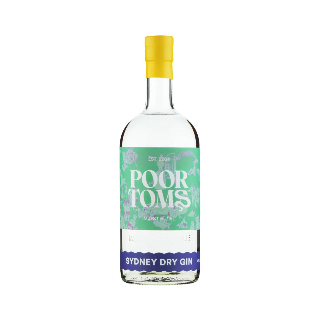 Australian Gin - Poor Toms Sydney Dry Gin 700ml (ABV 41.3%)