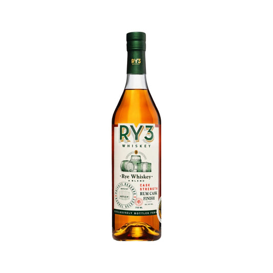 American Whiskey - RY3 Rum Cask Finish American Rye Whiskey 750ml (ABV 58%)