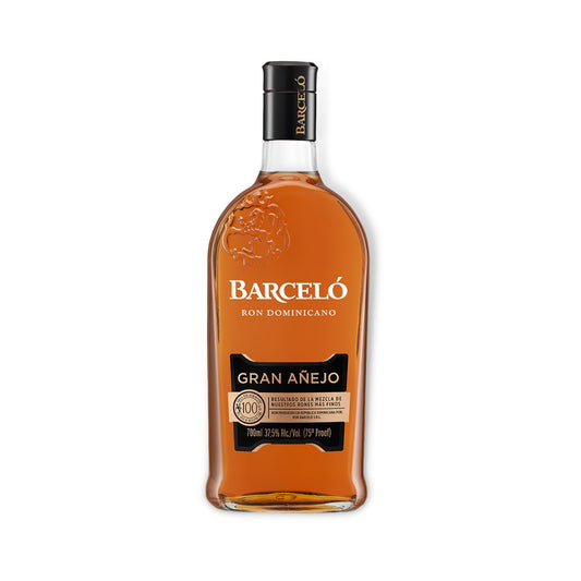 Dark Rum - Ron Barcelo Gran Anejo Rum and 2 Glasses Gift Box 700ml (ABV 37%)
