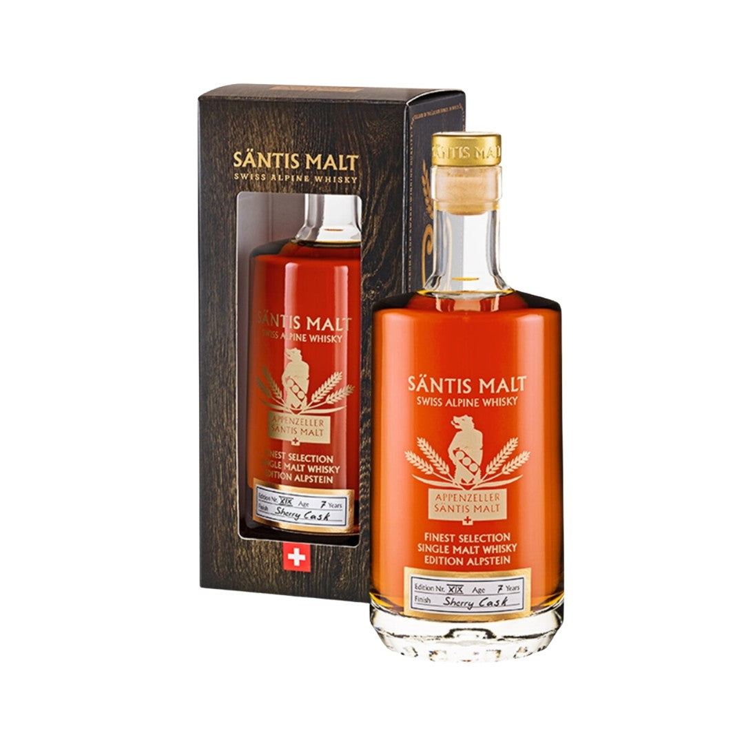 Swiss Whisky - Santis Malt Edition Alpstein Sherry Cask Swiss Alpine Whisky 500ml (ABV 48%)