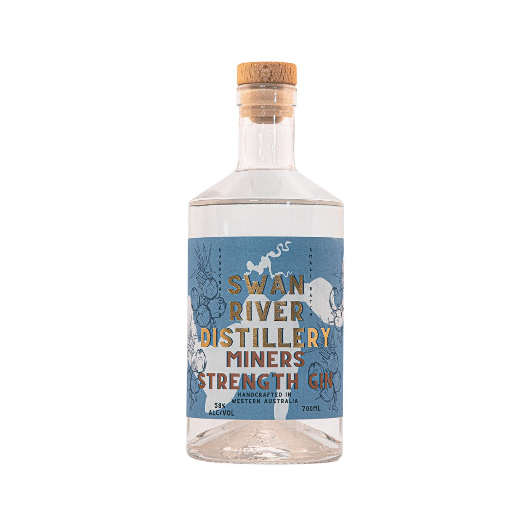 Australian Gin - Swan River Distillery Miners Strength Gin 700ml (ABV 58%)