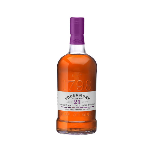 Scotch Whisky - Tobermory 21YO Single Malt Scotch Whisky 700ml (ABV 46%)