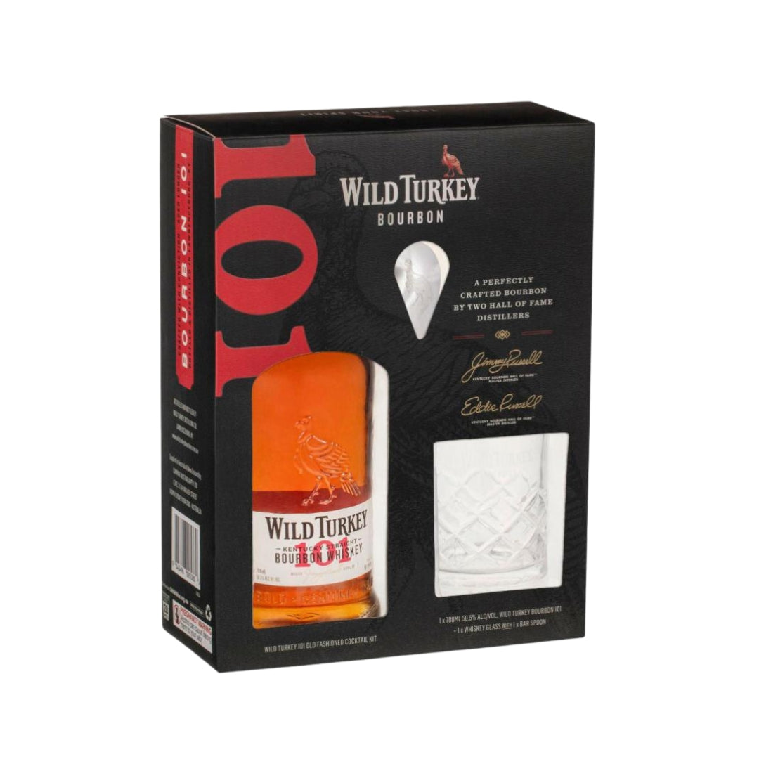 American Whiskey - Wild Turkey 101 Gift Pack 700ml (ABV 50.5%)