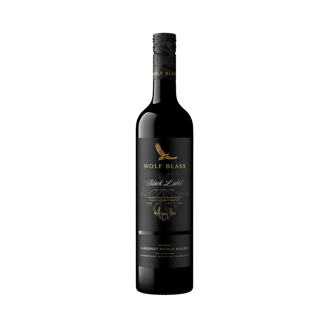 Red Wine - Wolf Blass Black Label Cabernet Shiraz Malbec (2016) 750ml (ABV 14%)