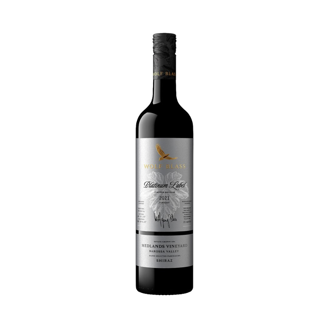 Red Wine - Wolf Blass Platinum Label Shiraz (2021) 750ml (ABV 14%)