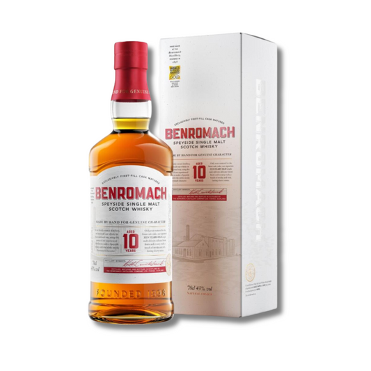Scotch Whisky - Benromach 10YO Single Malt Scotch Whisky 700ml (ABV 43%)