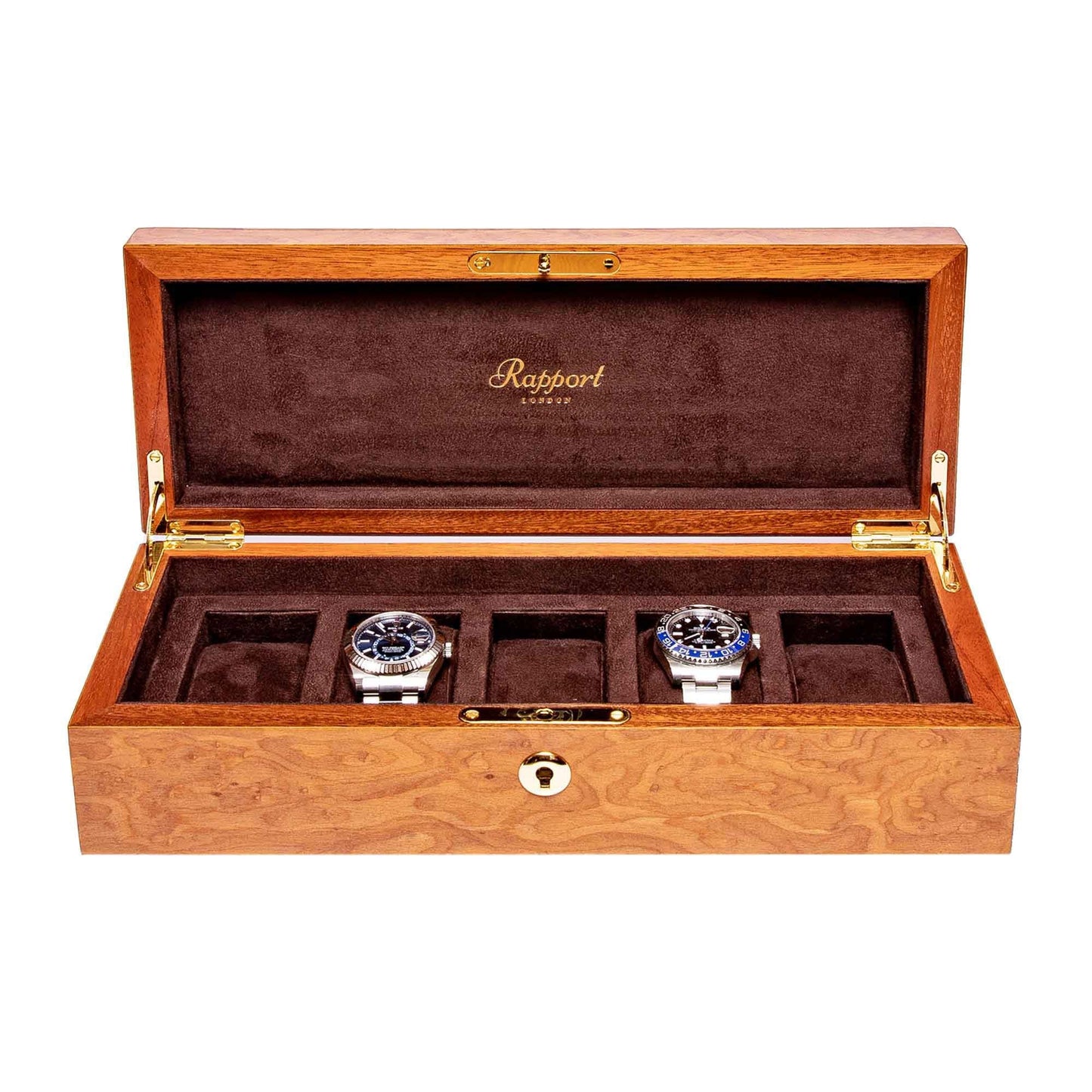 Heritage Five Watch Box - Burr Walnut
