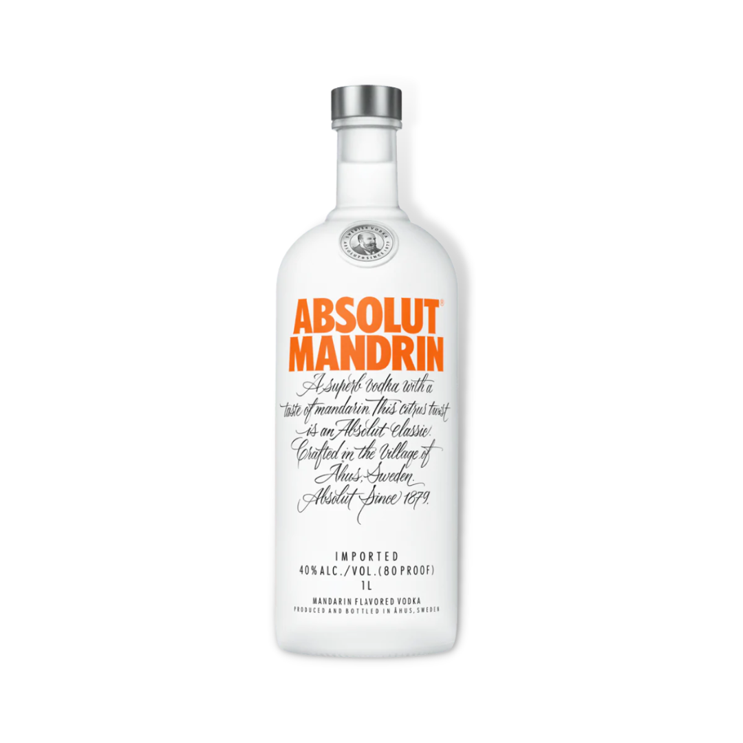 Swedish Vodka - Absolut Mandarin Vodka 1ltr (ABV 40%)