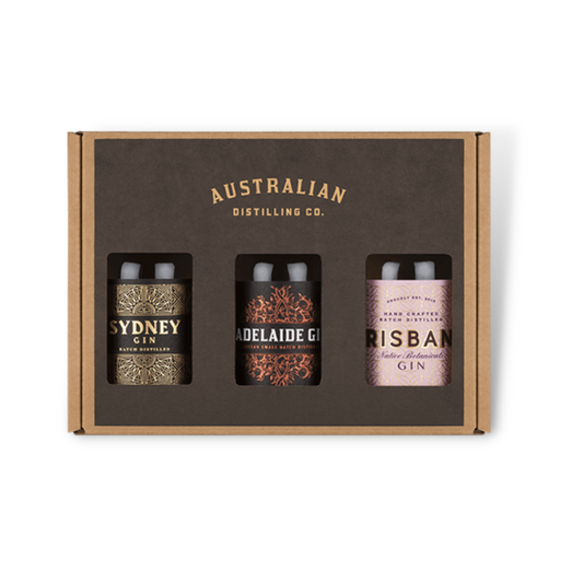 Australian Gin - Australian Distilling Co Gin Gift Pack 3 X 200ml