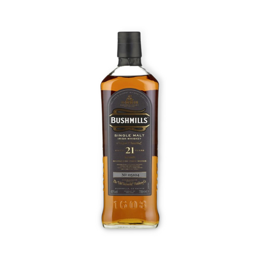 Irish Whiskey - Bushmills 21 Year Old Single Malt Irish Whiskey 700ml (ABV 40%)