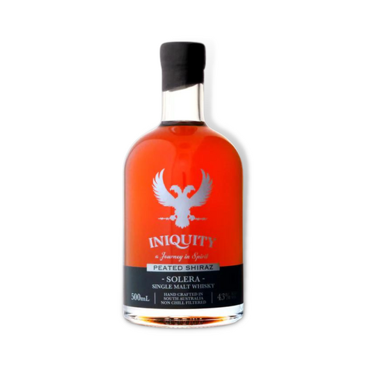Australian Whisky - Iniquity Solera Peated Shiraz Australian Single Malt Whisky 500ml (ABV 43%)