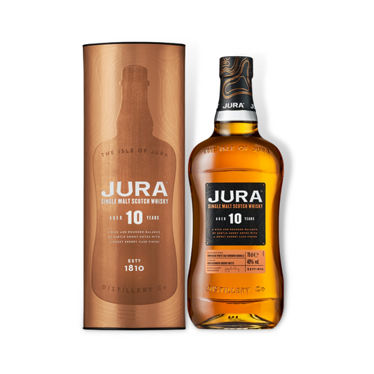Scotch Whisky - Isle of Jura 10 Year Old Single Malt Scotch Whisky 700ml (ABV 40%)