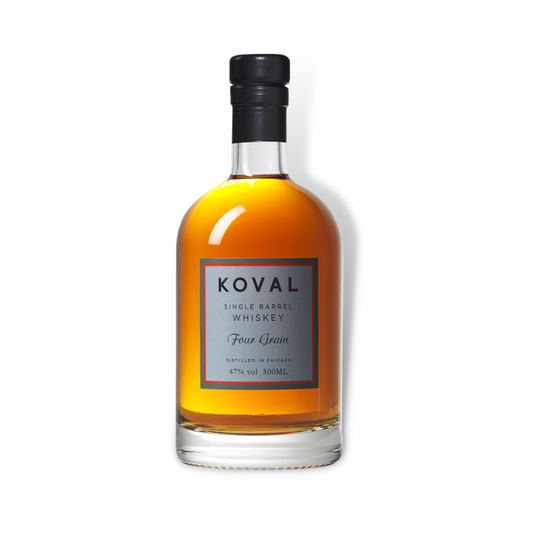 American Whiskey - Koval Four Grain Single Barrel Whiskey 500ml (ABV 47%)