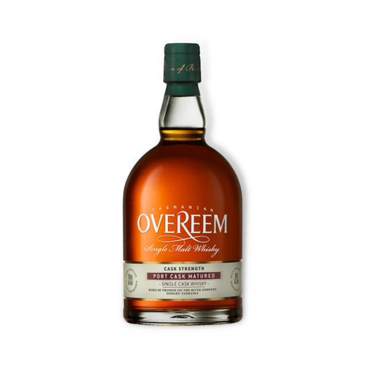 Australian Whisky - Overeem Port Cask Strength Tasmanian Single Malt Whisky 700ml Gift Box Set (ABV 60%)