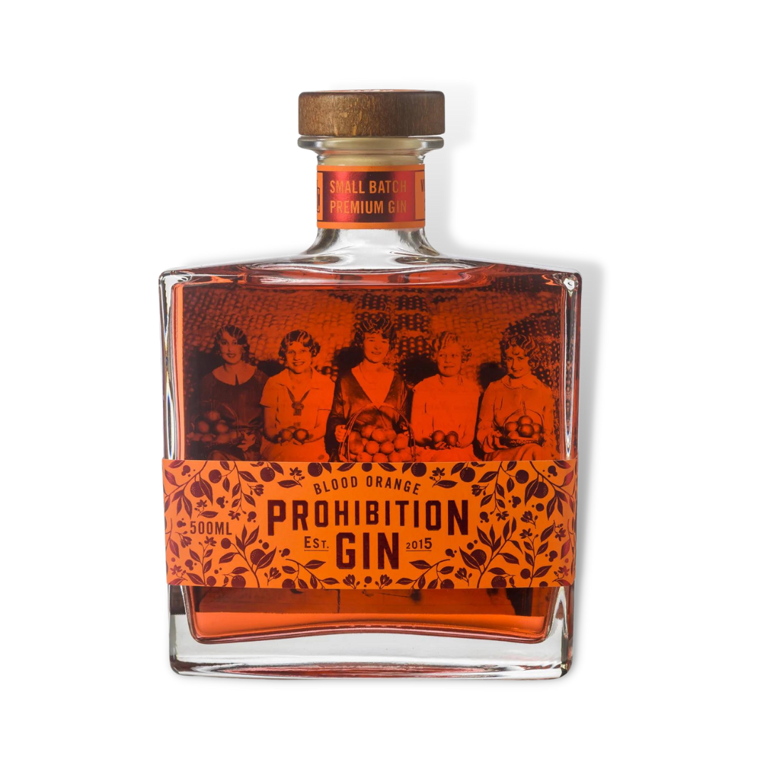 Australian Gin - Prohibition Blood Orange Gin 500ml / 100ml (ABV 44%)