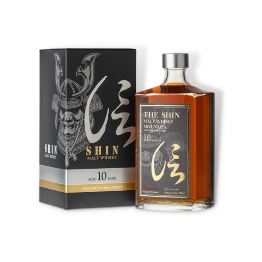 Japanese Whisky - The Shin 10 Year Old Mizunara Oak Japanese Whisky 700ml (ABV 48%)