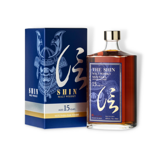 Japanese Whisky - The Shin 15 Year Old Mizunara Oak Japanese Whisky 700ml (ABV 48%)