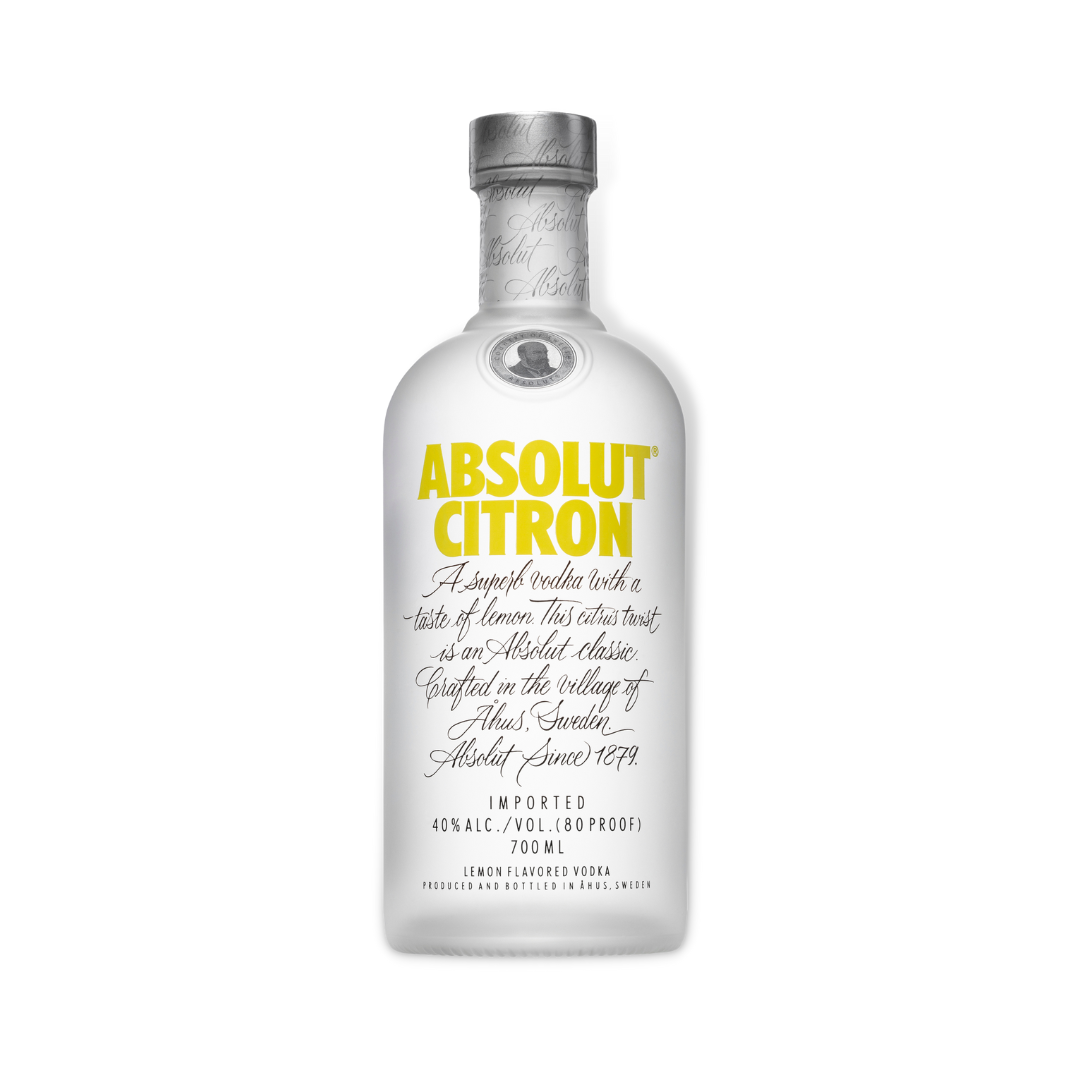 Swedish Vodka - Absolut Citron Vodka 700ml (ABV 40%)