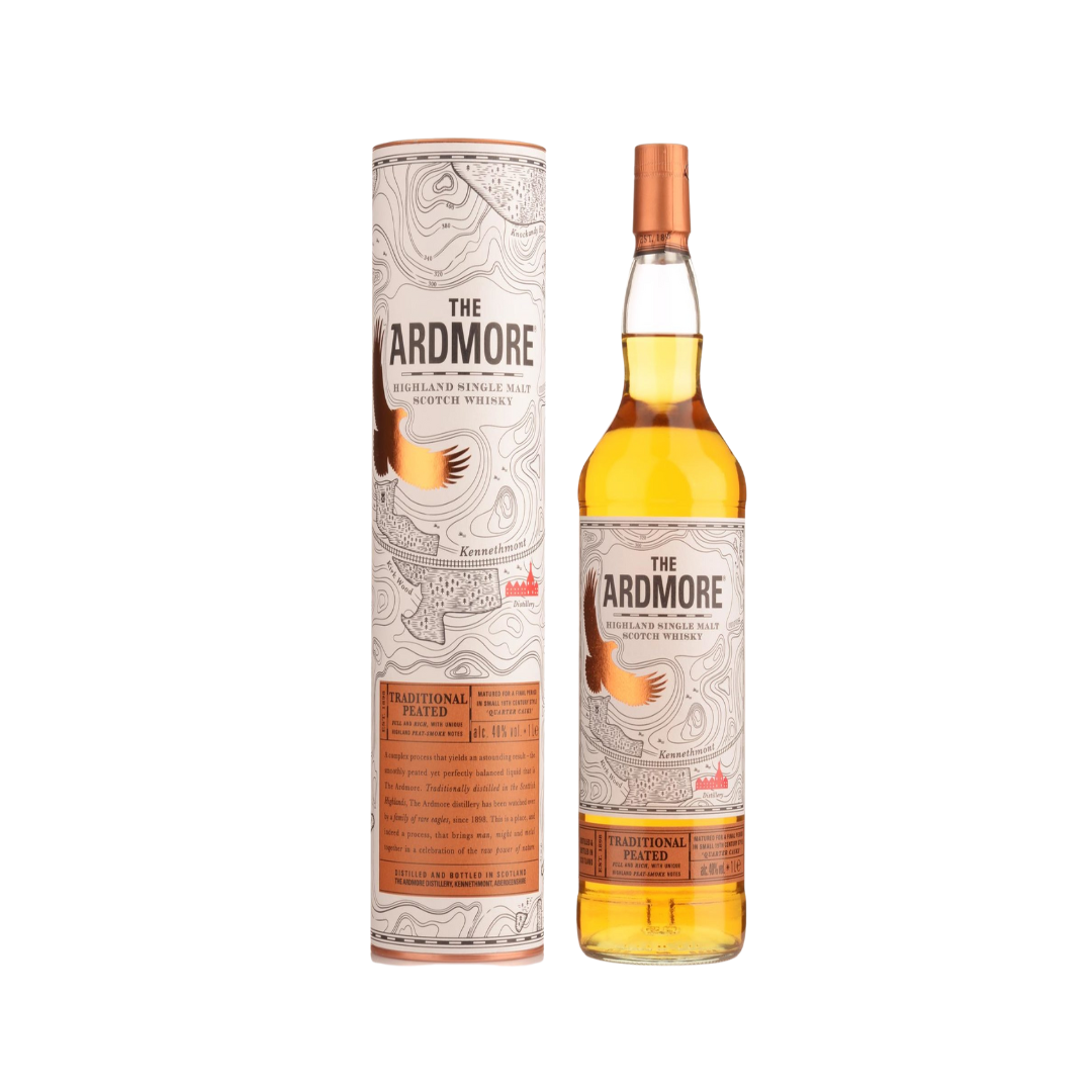 Scotch Whisky - Ardmore Traditional Peated Single Malt Scotch Whisky 1Lt (ABV 40%)