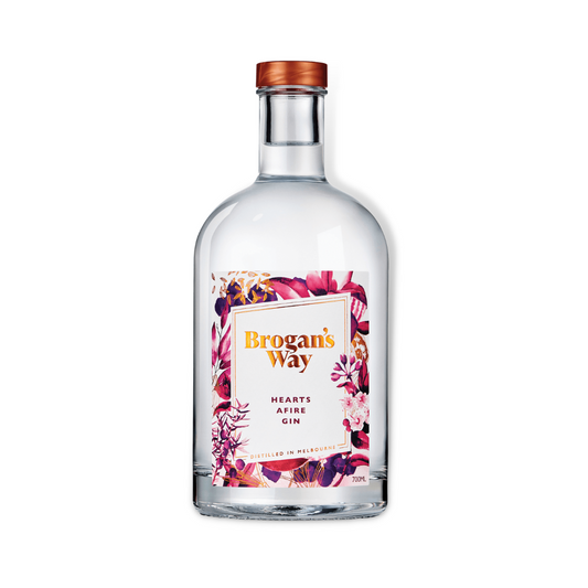 Australian Gin - Brogan's Way Hearts Afire Gin 700ml (ABV 42%)