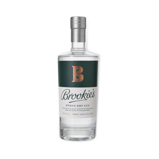 Australian Gin - Brookie's Byron Dry Gin 700ml / 350ml (ABV 46%)