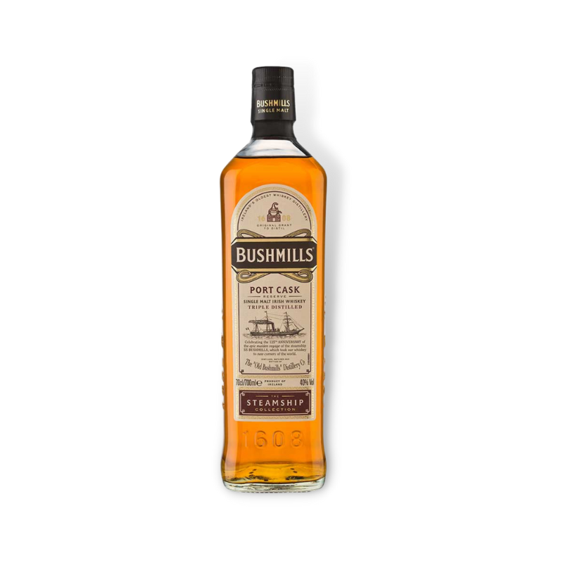 Irish Whiskey - Bushmills Steamship Port Cask Single Malt Irish Whiskey 700ml (ABV 40%)