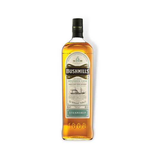 Irish Whiskey - Bushmills Steamship Bourbon Cask Single Malt Irish Whiskey 1ltr (ABV 40%)