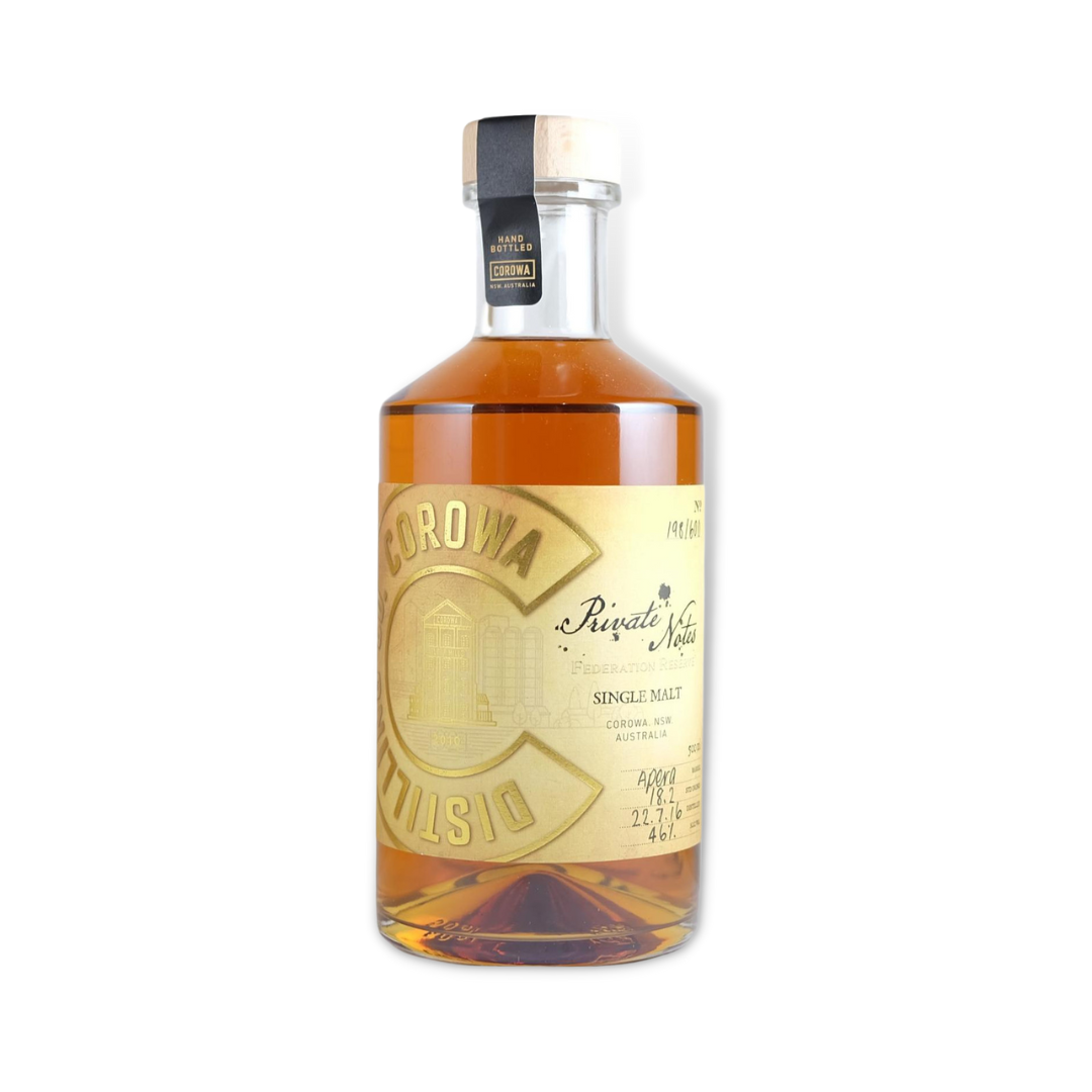 Australian Whisky - Corowa Private Notes Australian Single Malt Whisky 500ml (ABV 46%)