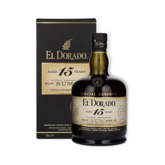 Dark Rum - El Dorado 15 Year Old Rum 700ml (ABV 40%)