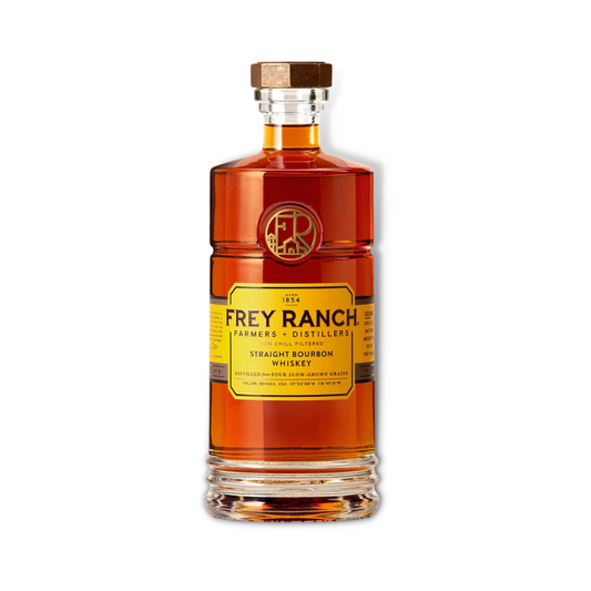 American Whiskey - Frey Straight Bourbon Whiskey 750ml (ABV 45%)