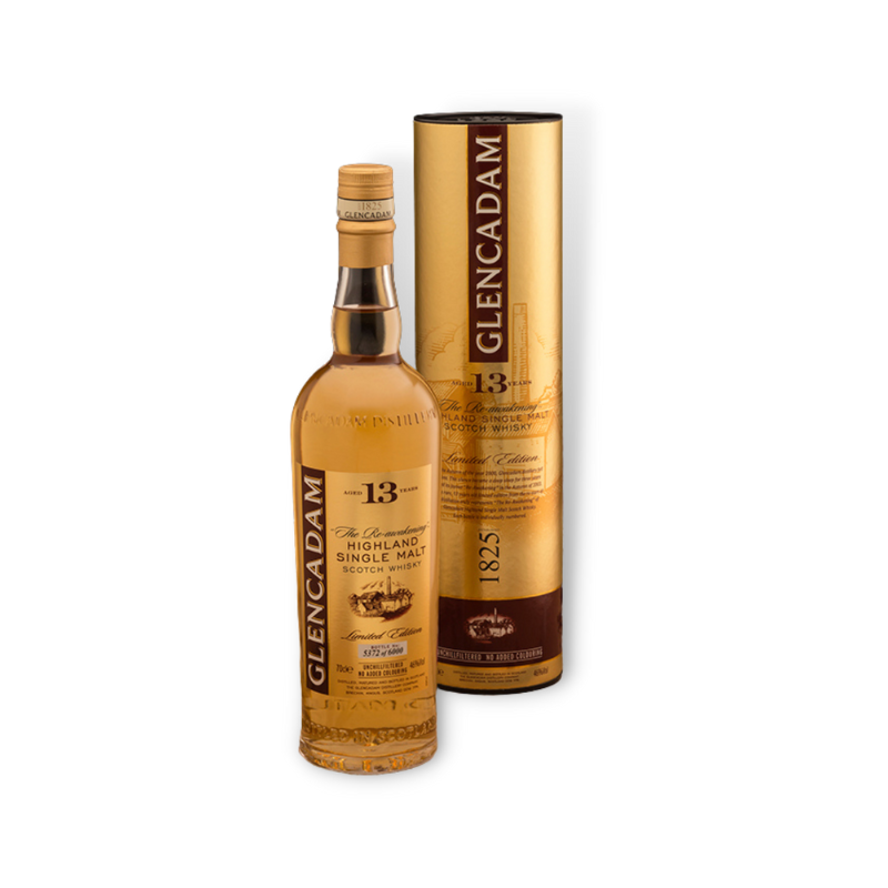 Scotch Whisky - Glencadam 13 Year Old Highland Single Malt Scotch Whisky Gift Box 700ml (ABV 46%)