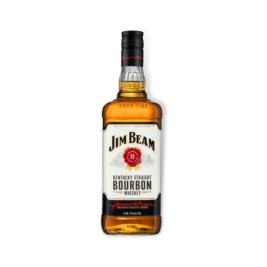 American Whiskey - Jim Beam Kentucky Straight Bourbon Whiskey 1ltr / 700ml (ABV 37%)