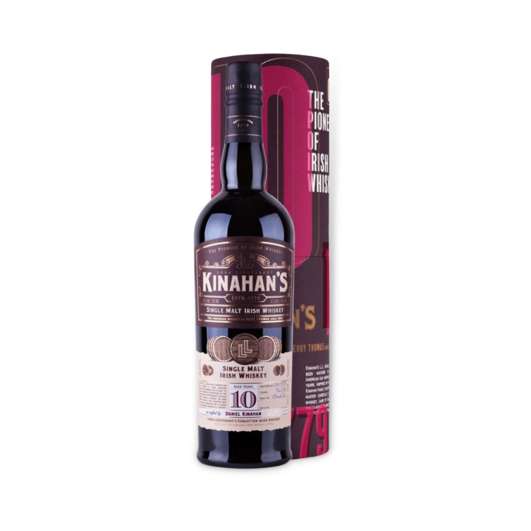 Irish Whiskey - Kinahan's 10 Year Old Single Malt Irish Whiskey 700ml (ABV 46%)
