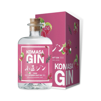 Japanese Gin - Komasa Gin Ichigo Strawberry Japanese Crafted Gin 500ml (ABV 40%)